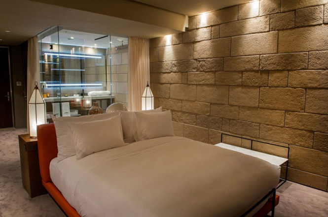 thiết kế giường ngủ khách sạn