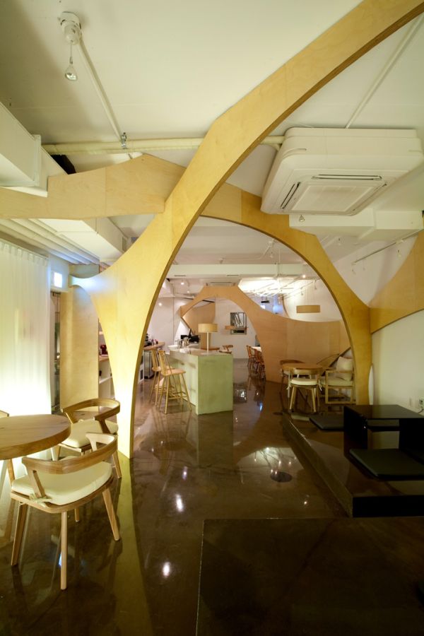 thiết kế kiến trúc quán cafe