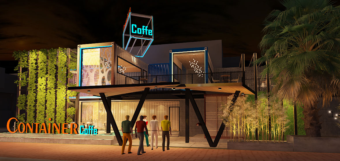 Dự án thiết kế thi công cafe Container nổi bật 4
