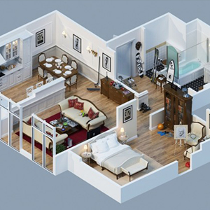 Thiết kế nội thất chung cư | Bố trí không gian nội thất chung cư