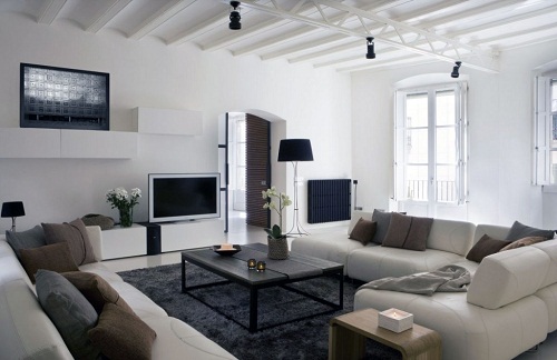 Thiết kế nội thất phòng khách căn hộ chung cư hiện đại